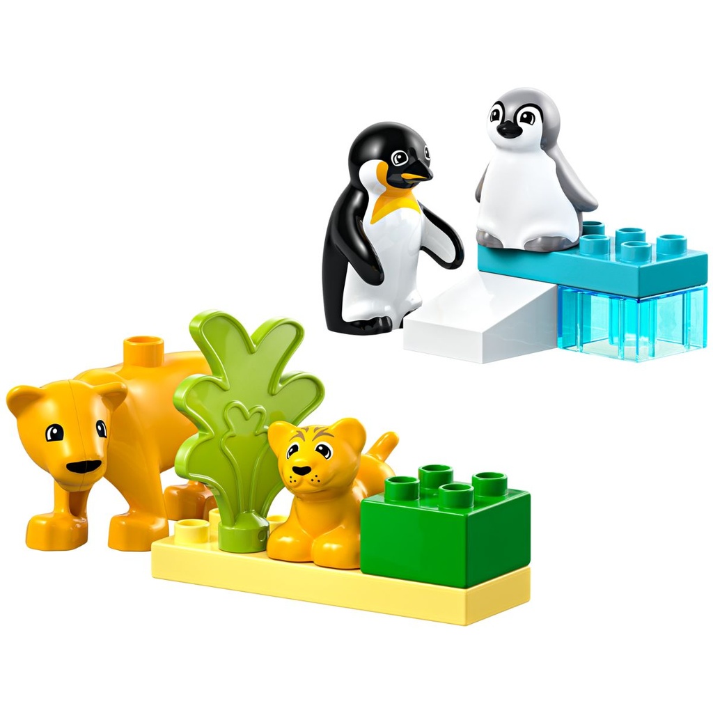 LEGO 10442 DUPLO Wild Animal Families Penguins N Lions | My